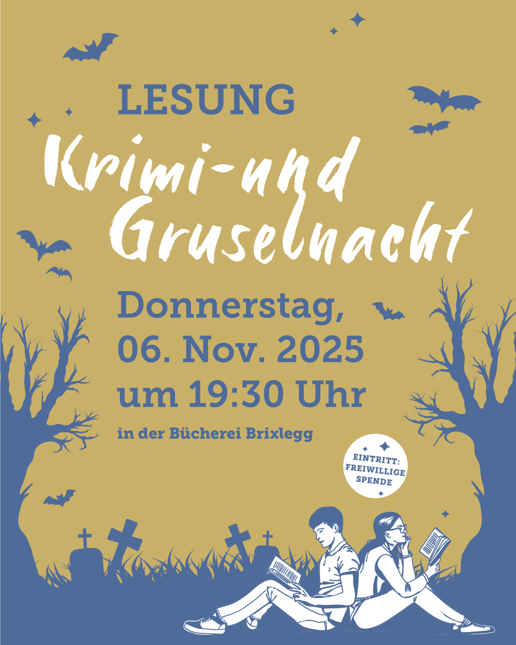 Einladung zur Lesung - Krimi- und Gruselnacht